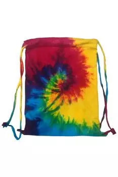 Спортивная большая сумка на шнуровке Tie Dye Colortone, мультиколор