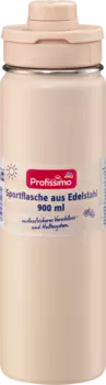 Спортивная бутылка кремового цвета из нержавеющей стали 900 мл. Profissimo