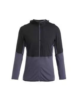Спортивная флисовая куртка ICEBREAKER M Mer 200 Descender, цвет Dark grey/Black