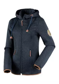 Спортивная флисовая куртка Lascana, темно-синий