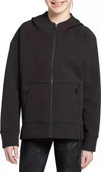 Спортивная флисовая куртка на молнии для девочек Dsg, черный