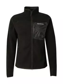 Спортивная флисовая куртка PEAK PERFORMANCE, черный