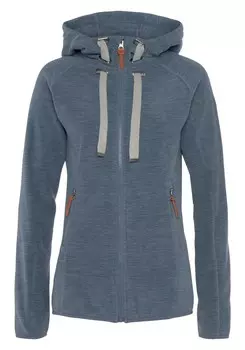 Спортивная флисовая куртка Polarino, пятнистый синий