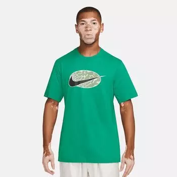 Спортивная футболка 12MO Swoosh SP24 NIKE, цвет stadium green