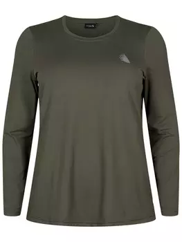 Спортивная футболка Active by Zizzi Performance ABASIC, хаки