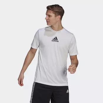 Спортивная футболка Adidas, белый/черный