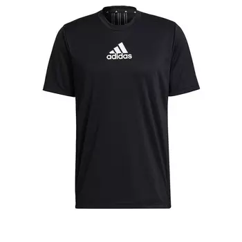 Спортивная футболка Adidas, черный/белый