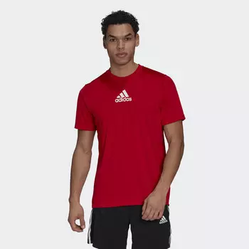 Спортивная футболка Adidas, цвет scharlachrot/weiss