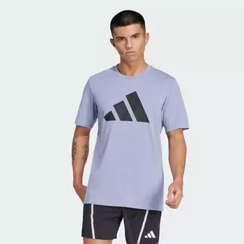 Спортивная футболка Adidas, цвет silber/schwarz