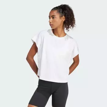 Спортивная футболка Adidas, цвет weiss/flussgrau