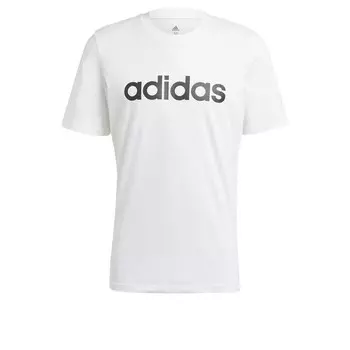 Спортивная футболка Adidas, цвет weiss/schwarz/schwarz