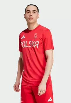 Спортивная футболка adidas, красный