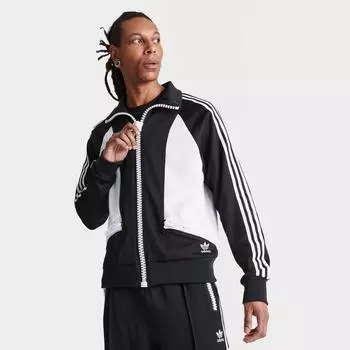 Спортивная футболка adidas Originals x Jeremy Scott с большой молнией, черный