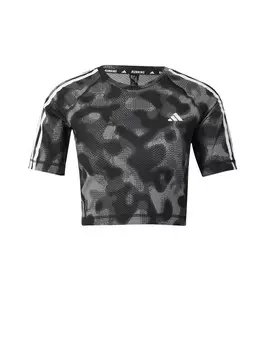 Спортивная футболка ADIDAS PERFORMANCE Performance Own the Run, серый/черный