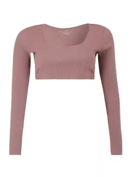 Спортивная футболка ADIDAS SPORTSWEAR Performance Studio Lounge Ribbed, цвет Berry