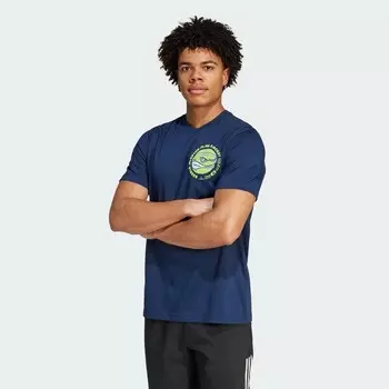Спортивная футболка Adidas, темно-синий