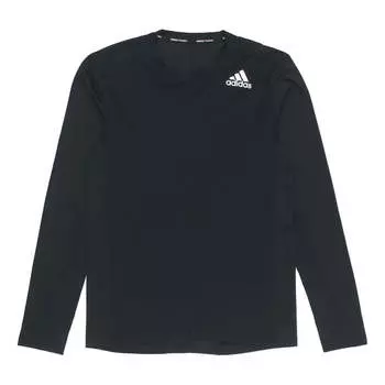 Спортивная футболка adidas Training Running Sports Long Sleeves Gym Clothes Black, черный