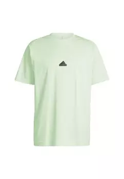 Спортивная футболка adidas, зеленый