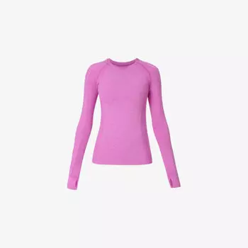 Спортивная футболка Athlete Sweaty Betty с длинным рукавом из эластичной ткани, розовый