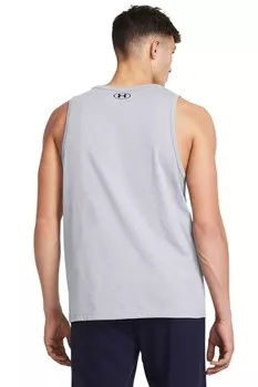 Спортивная футболка без рукавов с логотипом Under Armour, серый