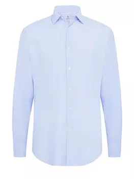 Спортивная футболка Boggi Milano Slim fit Athletic Button Up, светло-голубой