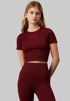 Спортивная футболка Calvin Klein Performance, темно-красный