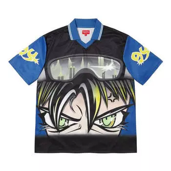 Спортивная футболка character soccer jersey 'blue black yellow' Supreme, синий