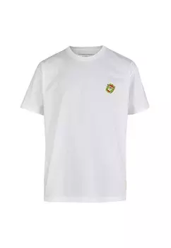 Спортивная футболка Cleptomanicx Boxy Tee Fresh Fruits, белый