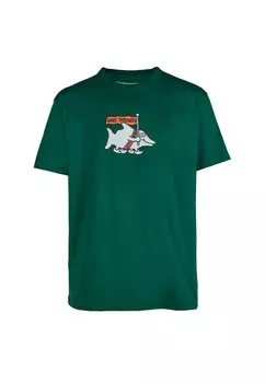 Спортивная футболка Cleptomanicx, темно-зеленый