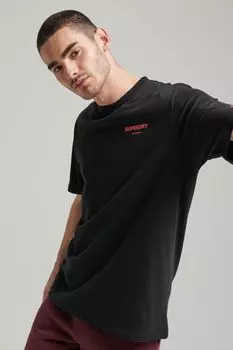 Спортивная футболка Code Core Superdry, черный