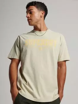 Спортивная футболка Code Core Superdry, пеликан бежевый