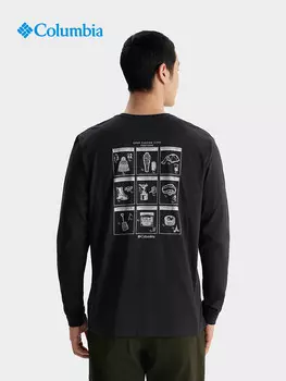 Спортивная футболка Columbia с длинными рукавами для путешествий унисекс, белый