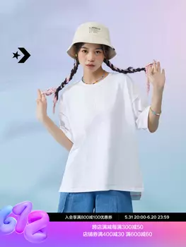 Спортивная футболка Converse свободная с круглым вырезом