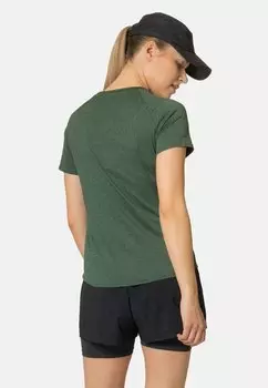 Спортивная футболка Crew Neck Essential ODLO, походный зеленый меланж