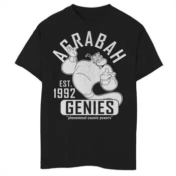 Спортивная футболка Disney's Aladdin для мальчиков 8–20 лет Genie Collegiate с графическим рисунком Disney