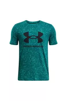Спортивная футболка для фитнеса с принтом Under Armour, зеленый