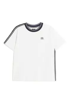 Спортивная футболка для мальчика с тесьмой River Island, белый