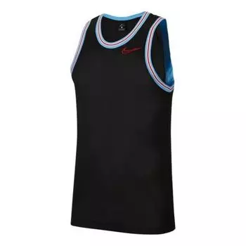 Спортивная футболка dri-fit classicbasketball jersey for men black Nike, черный