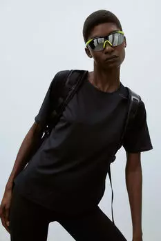 Спортивная футболка drymove mesh H&M, черный