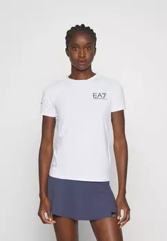 Спортивная футболка EA7 Emporio Armani, белый