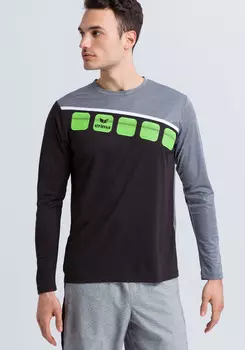 Спортивная футболка erima 5 C Longsleeve, черный