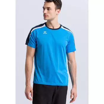 Спортивная футболка Erima, цвет karibikblau/lupinenblau/weiss