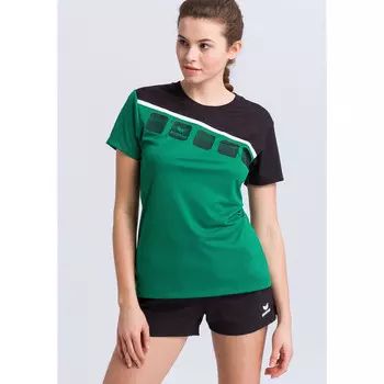 Спортивная футболка Erima, цвет limettengrn/grn/schwarz