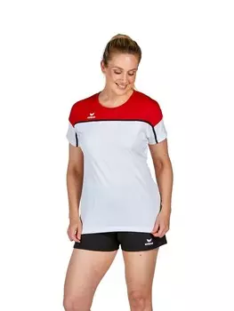 Спортивная футболка erima, цвет wei/rot/schwarz
