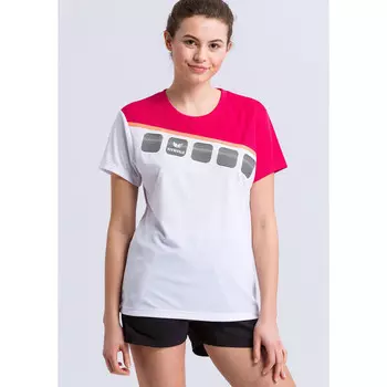 Спортивная футболка Erima, цвет weiss/weiss/rosa