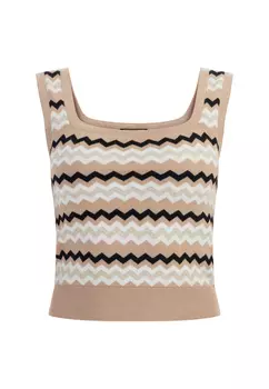 Спортивная футболка faina Strick Tank Top, бежевый