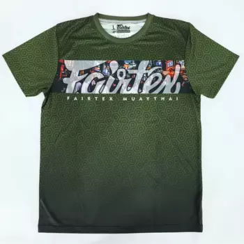 Спортивная футболка Fairtex TST217, размер L, зеленый