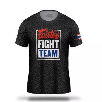 Спортивная футболка Fairtex TST260, размер 2XL, черный/синий