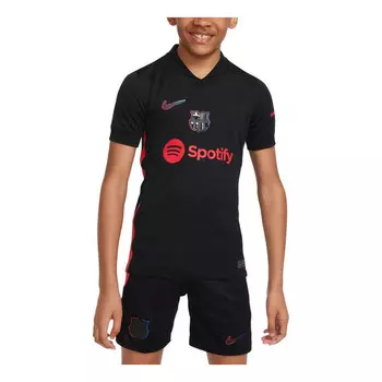 Спортивная футболка fc barcelona 24/25 away jersey 'black red' Nike, черный