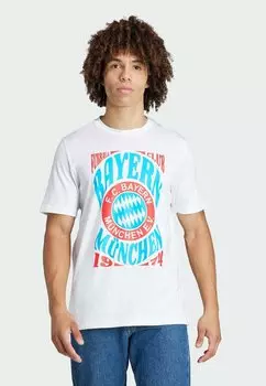 Спортивная футболка Fc Bayern Mnchen Og Graphic Tee adidas Originals, белый